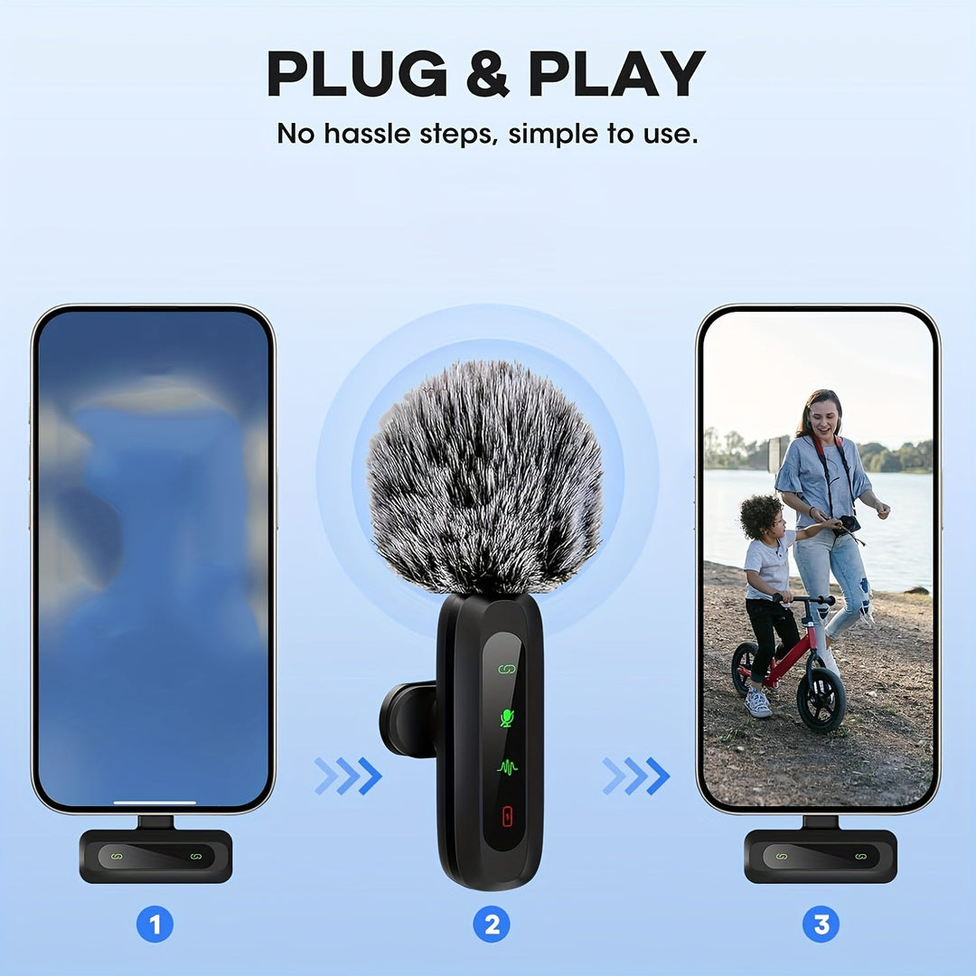 Essential wireless lavalier microphone for YouTubers & content creators seeking crystal clear sound.