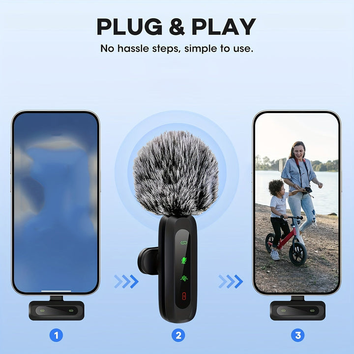 Essential wireless lavalier microphone for YouTubers & content creators seeking crystal clear sound.