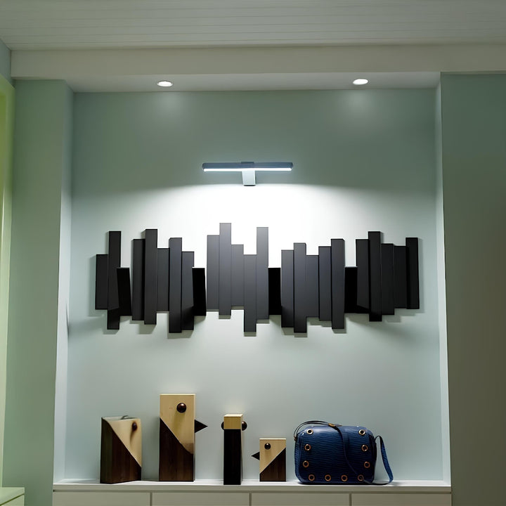 Versatile wireless LED accent light, portable, rechargeable, for any art display.