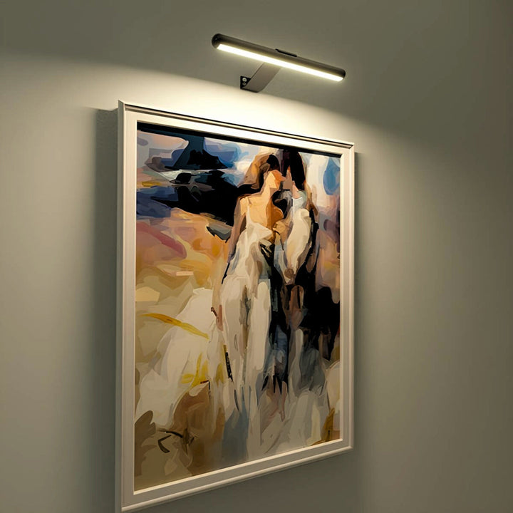 Remote control wireless LED accent light, rechargeable, perfect for art & home decor.