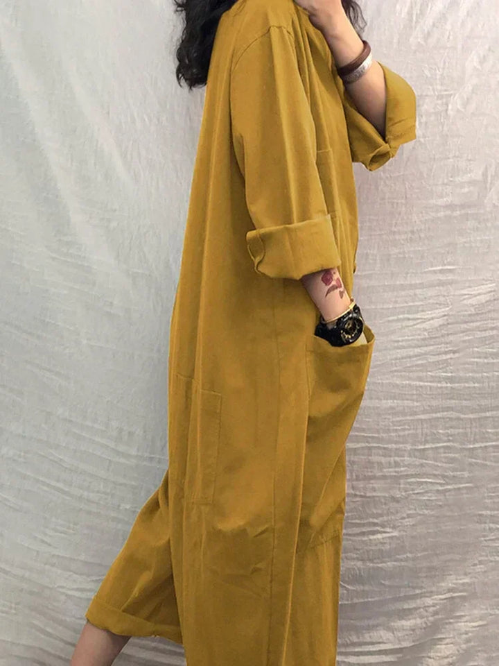 Effortless women's wide-leg summer jumpsuit. Loose, comfortable design ideal for casual wear & travel.