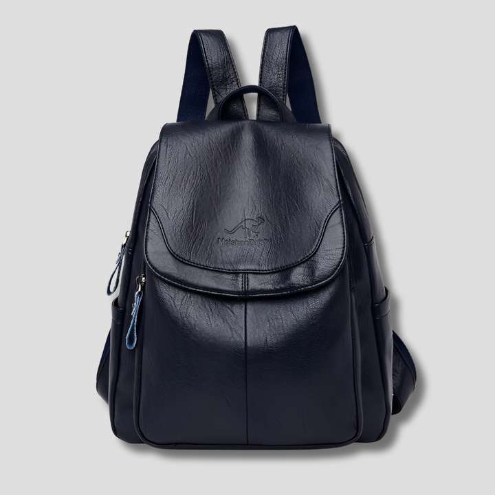 Versatile ladies' premium embossed leather backpack. Anti-theft design for daily use, travel, or gifts.