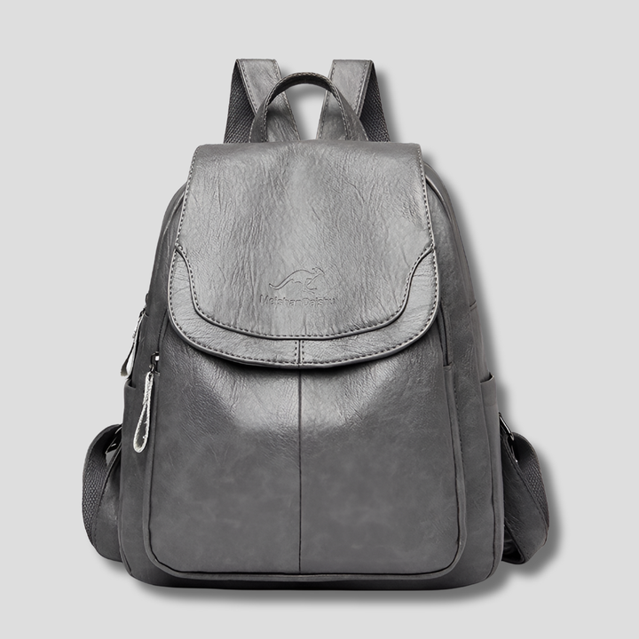 Elegant women's embossed leather backpack. Anti-theft features make this stylish bag ideal for daily adventures.