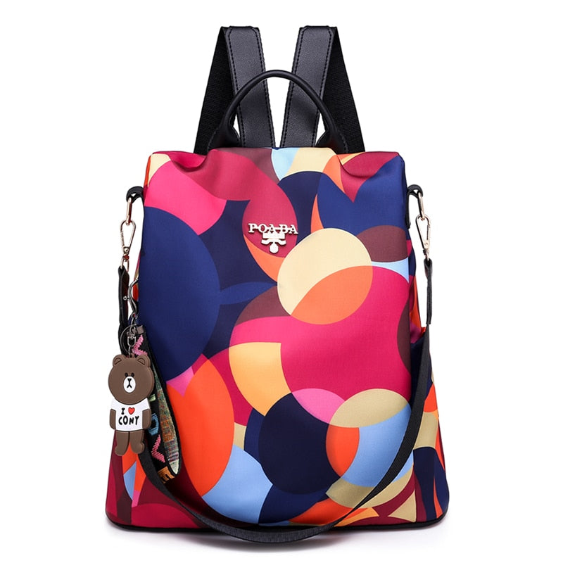 SafeHold women's anti-theft travel backpack. Water-resistant, hidden zippers & secure storage for daily essentials.