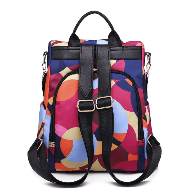 Stylish SafeHold women's fashion backpack, anti-theft & water-resistant, perfect for urban travel & daily use.