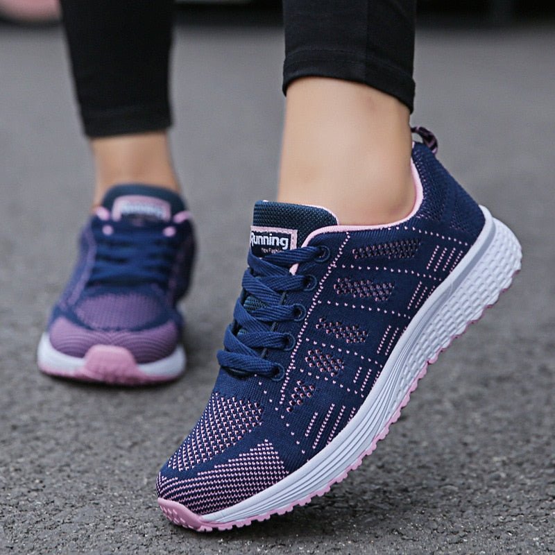 Close-up of the slip-resistant sole pattern on Women's Orthopedic Sneakers for safe walking