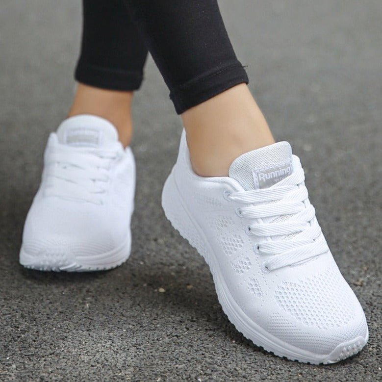 Close-up of the arch support feature in Women's Orthopedic Walking Sneakers, offering posture support