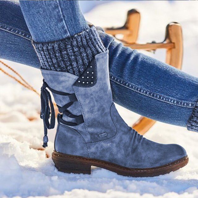 Cozy women's Bianca mid-calf snow boots for casual winter wear. Comfortable ladies cold weather fashion boots.