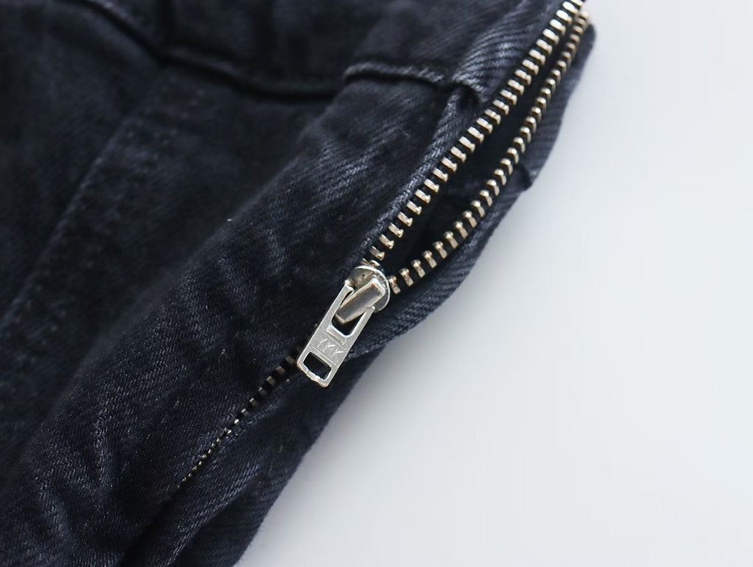 Women's casual Bobbie strapless denim mini dress, ideal for relaxed summer days.