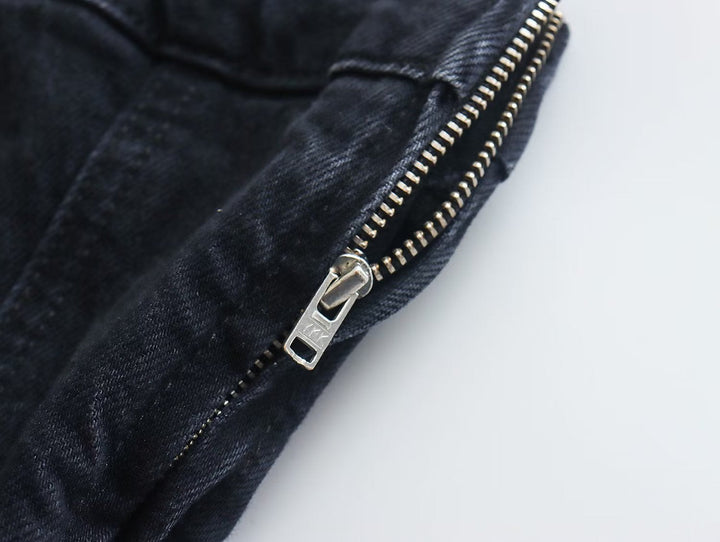 Women's casual Bobbie strapless denim mini dress, ideal for relaxed summer days.