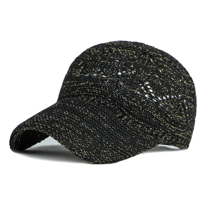 Versatile women's mesh sun hat, adjustable breathable baseball cap for all outdoor summer wear.
