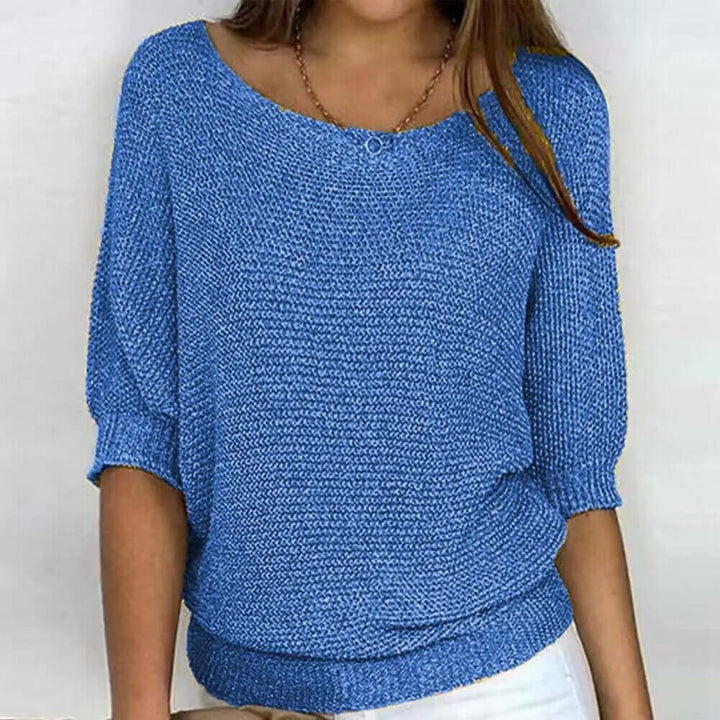 Fashionable women's summer knit jumper, super lightweight and comfortable for everyday chic style.