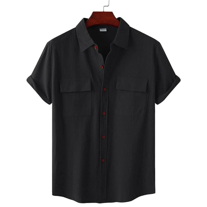 Elegant short-sleeve Annie blouse, a versatile casual top for women's summer fashion.