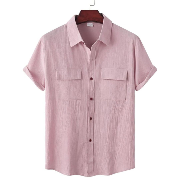 Comfortable women's Annie blouse, a versatile short-sleeve top for summer.