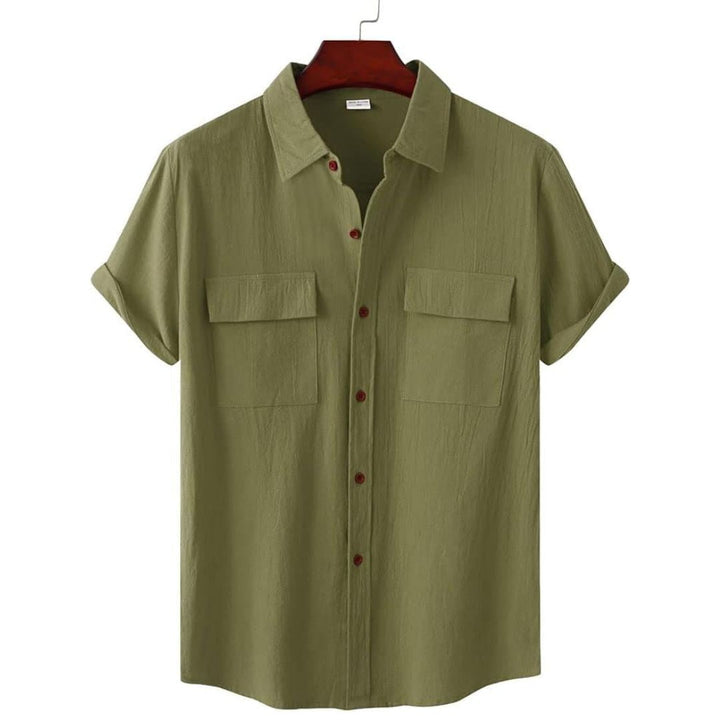 Casual short-sleeve Annie blouse, a chic and versatile women's everyday top.