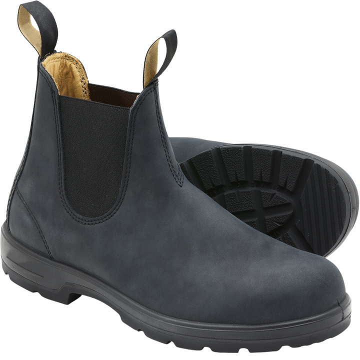 Women's Chelsea work ankle boots with rugged grip sole, ideal for durable everyday wear.