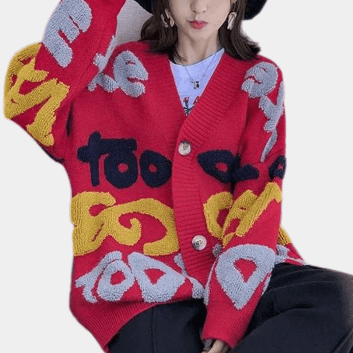 Women's chic lightweight knitted cardigan, a versatile layering piece for everyday style.