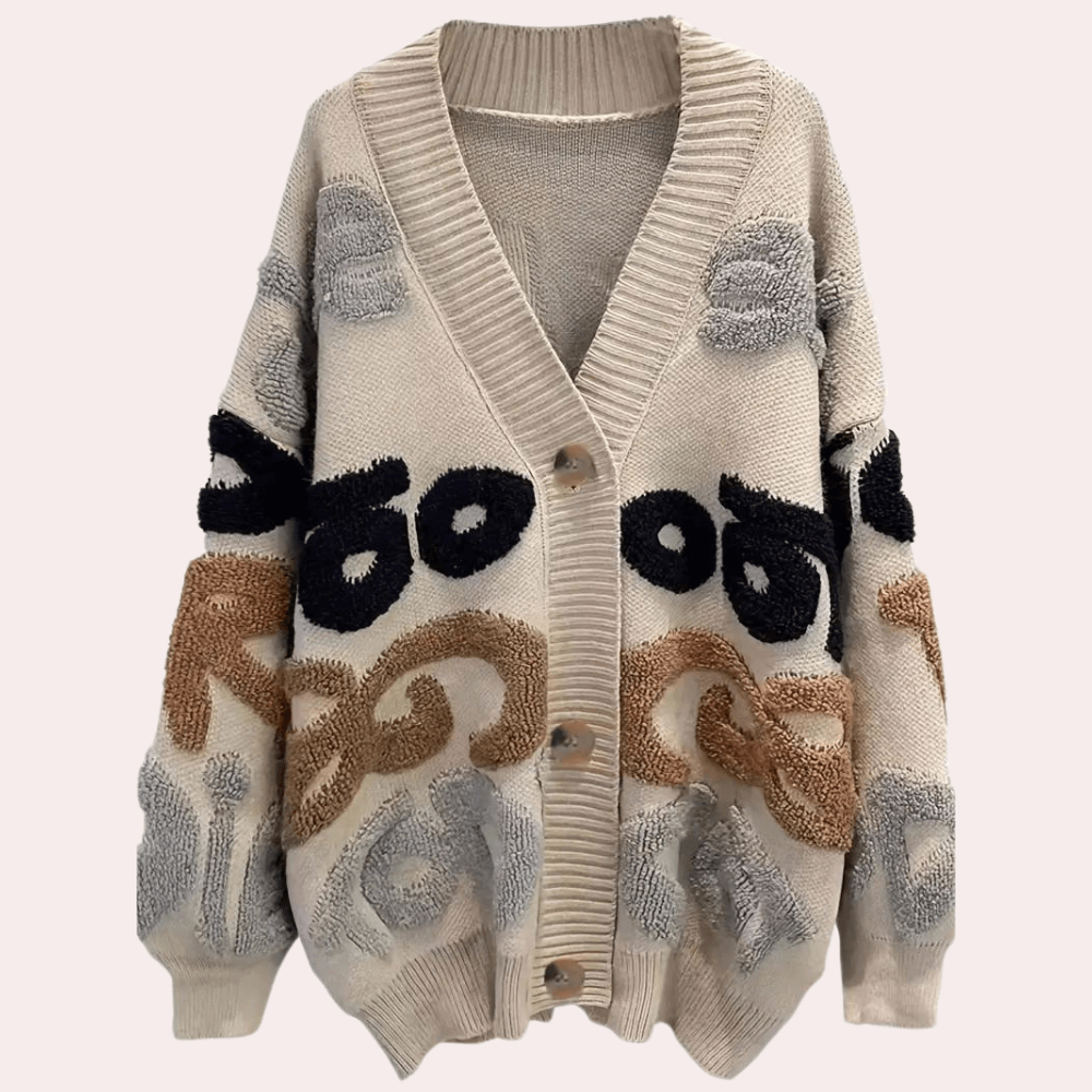 Versatile women's soft knit cardigan, a long sleeve layering sweater for transitional weather.