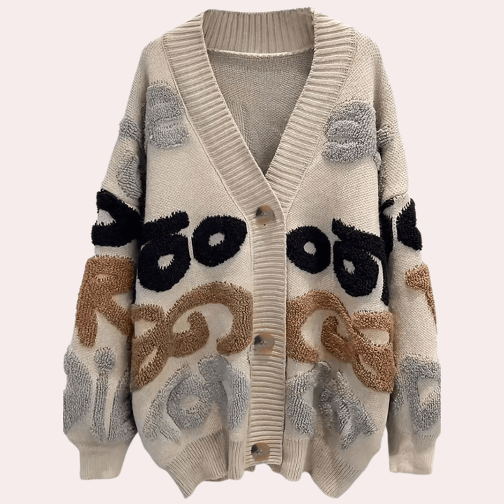 Versatile women's soft knit cardigan, a long sleeve layering sweater for transitional weather.