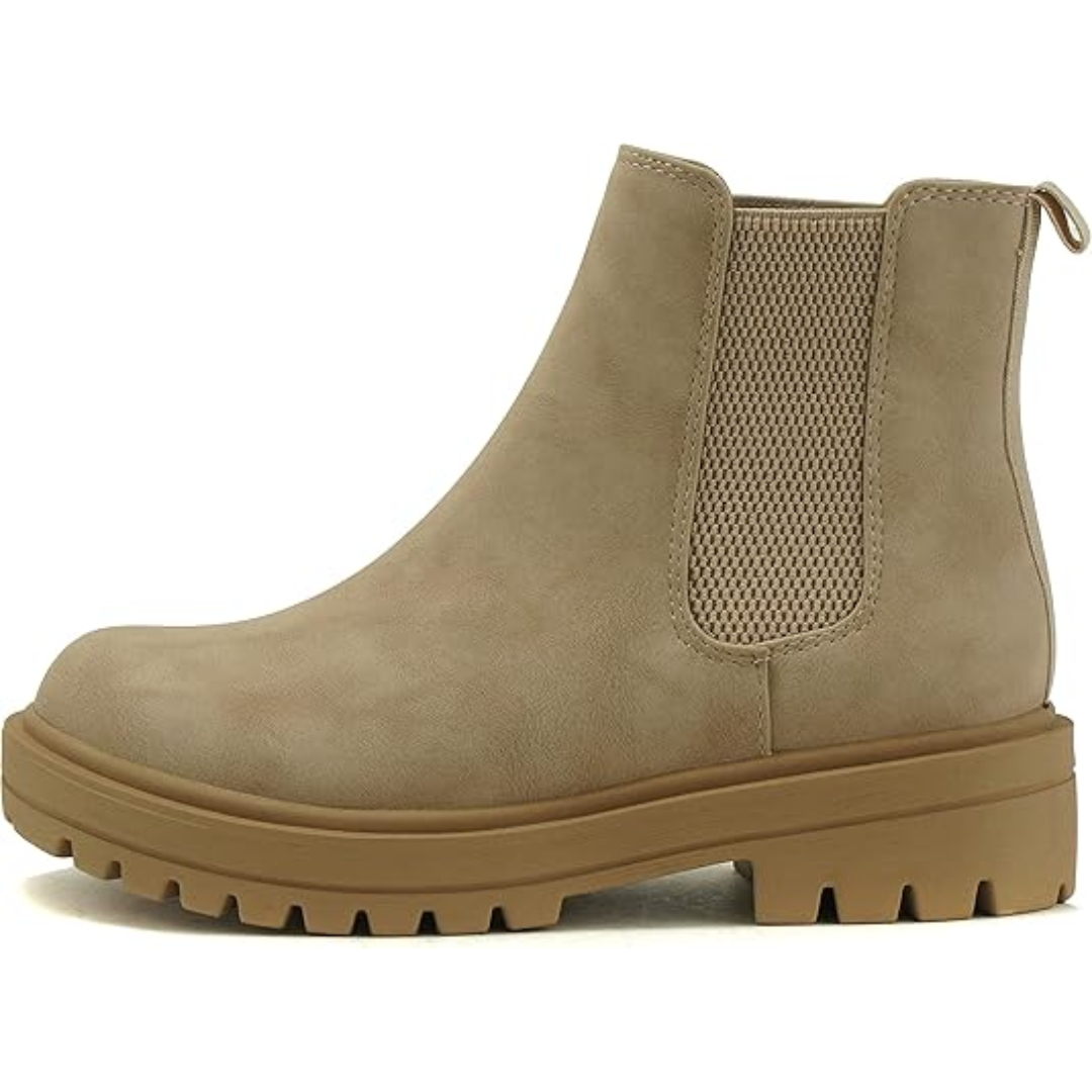 Chic Chelsea ankle boots for women, featuring a comfortable low heel design.