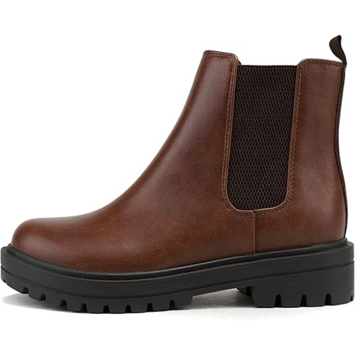 Dressy or casual women's low heel ankle boots, chic Chelsea style for all outfits.