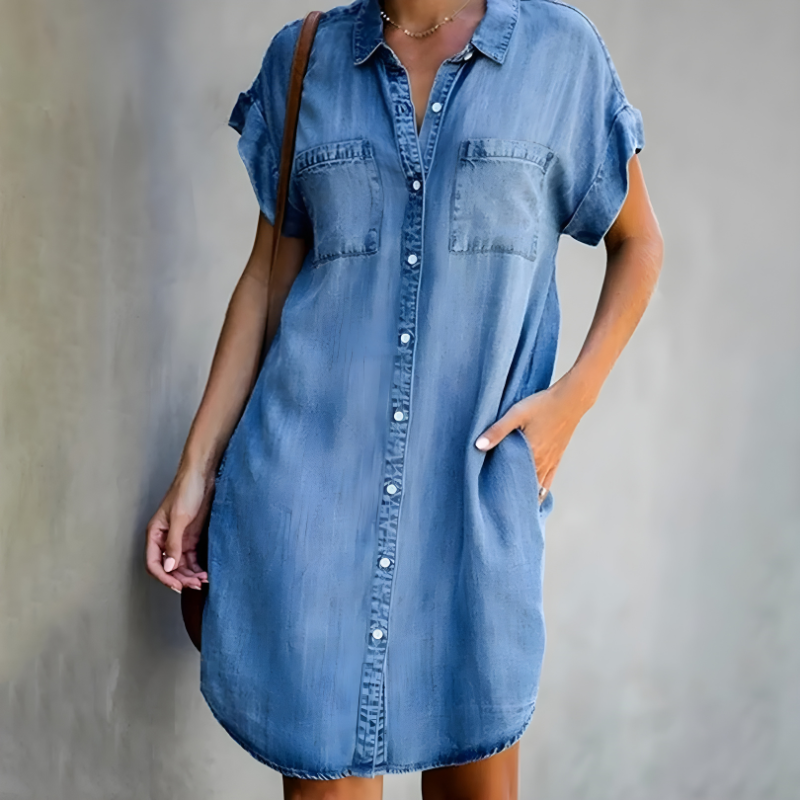 Comfortable women's tummy control dress, flattering for all figures. Classic style, perfect for everyday or elegant wear.
