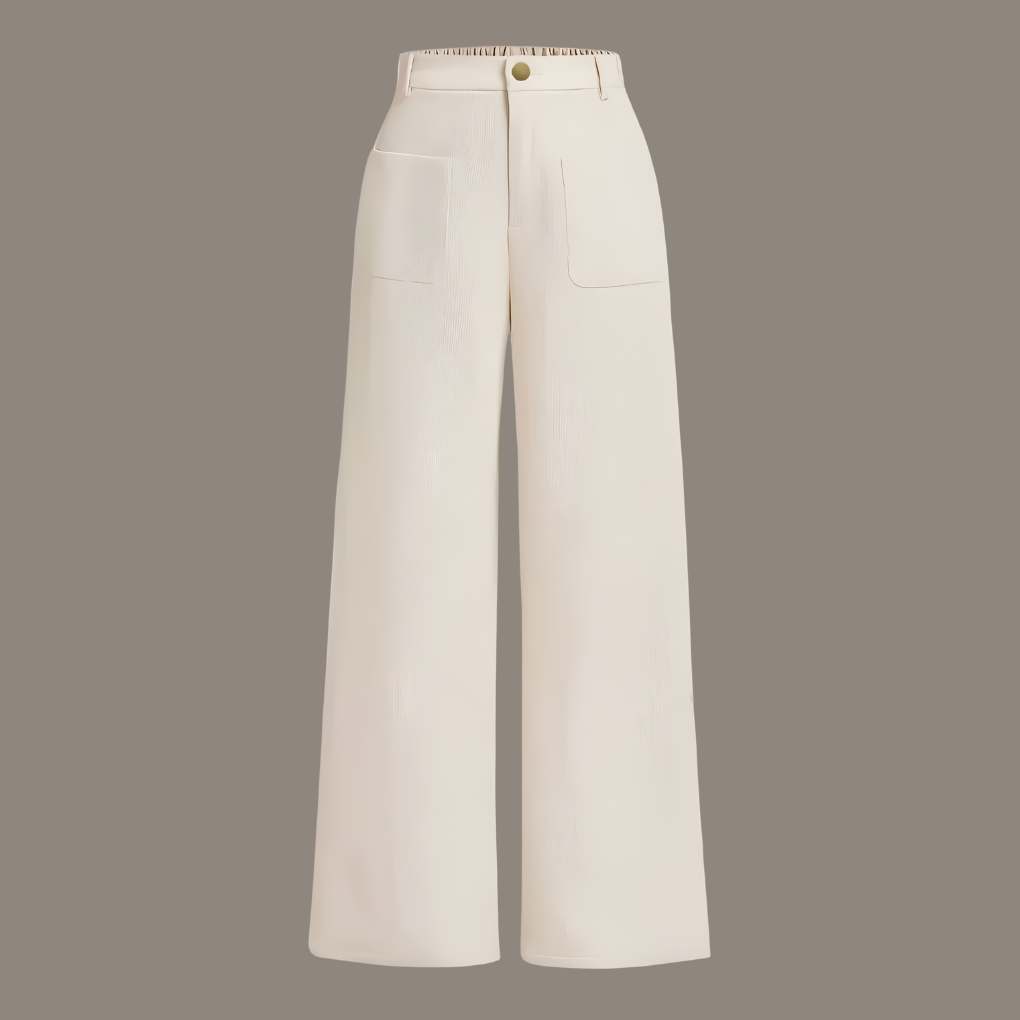 Elegant women's timeless corduroy trousers, offering classic comfort for fall & winter style.