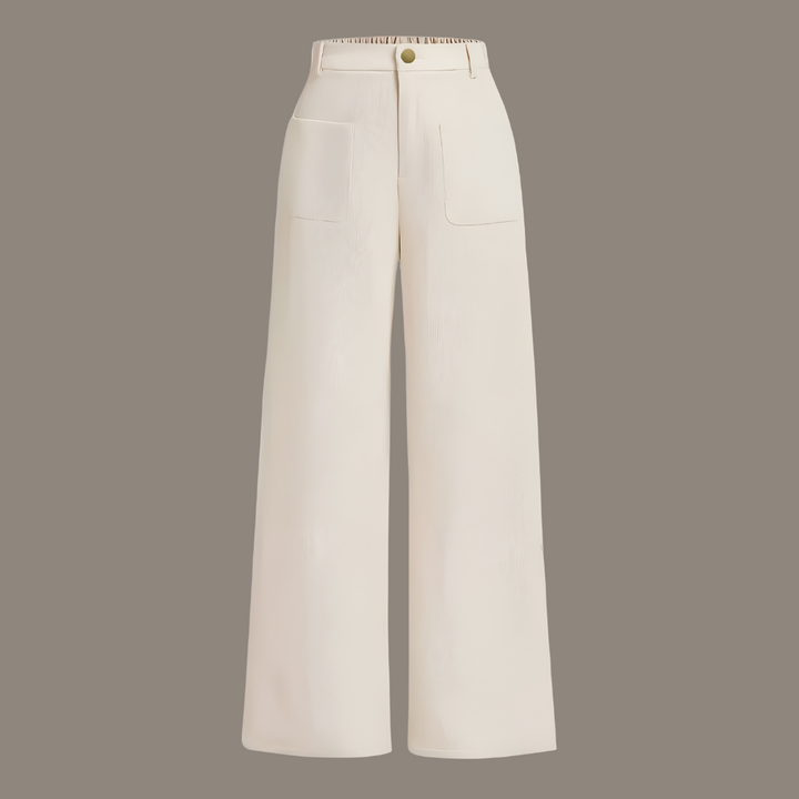 Elegant women's timeless corduroy trousers, offering classic comfort for fall & winter style.