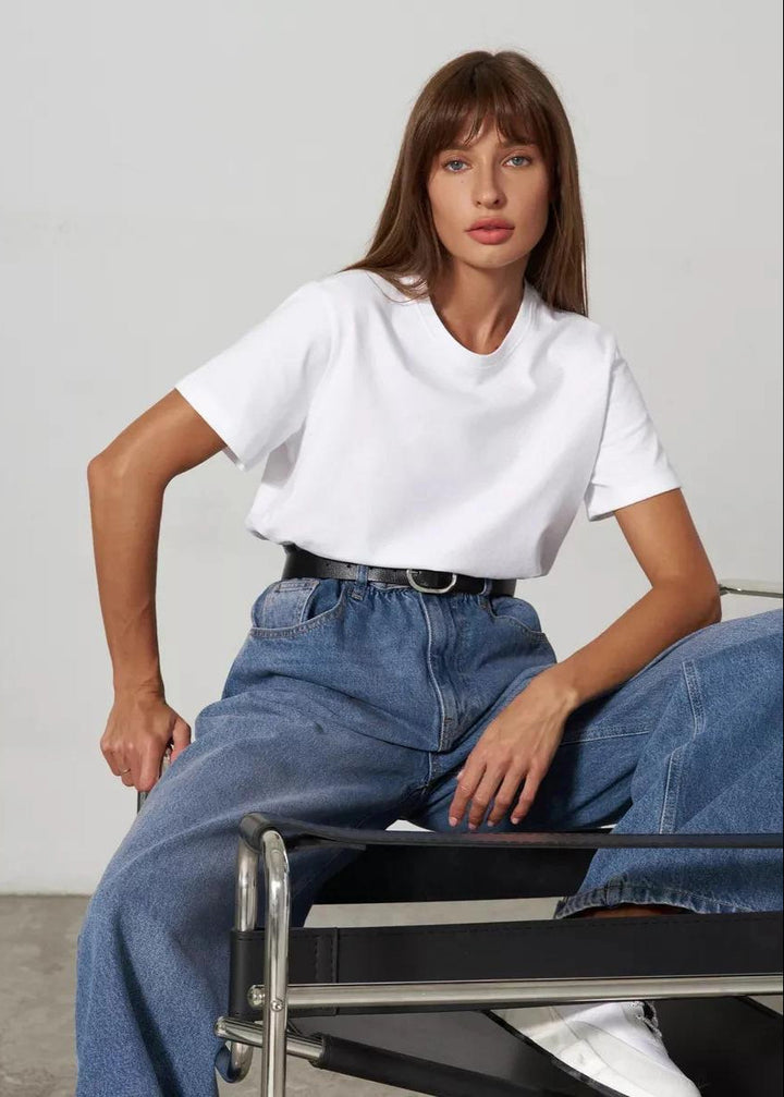 Everyday women's versatile short sleeve t-shirt. Soft crew neck tee, perfect for casual and comfortable wear.