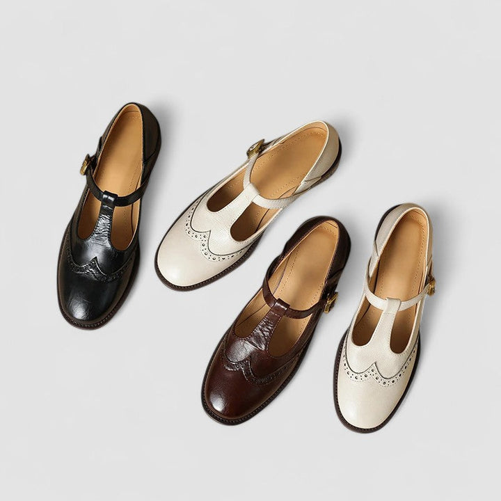 Modern classic Mary Jane flats for women, blending style and comfort for versatile everyday fashion.