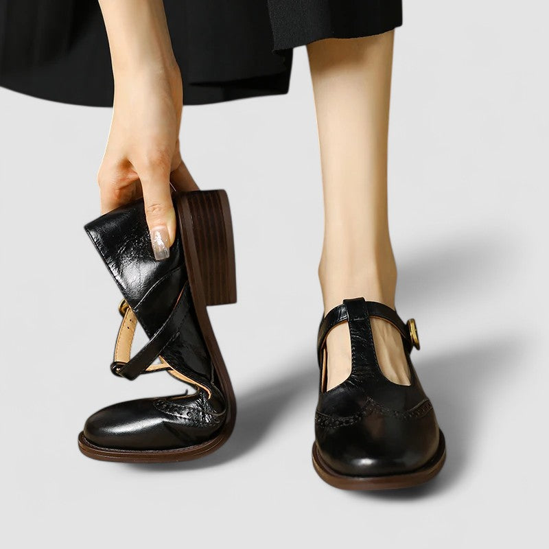 Women's comfortable walking Mary Jane flats, ideal for daily wear & long strolls.