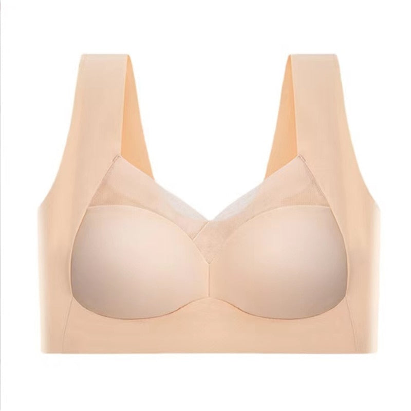 Plus size women's bra, comfortable, soft, and full support for daily wear.