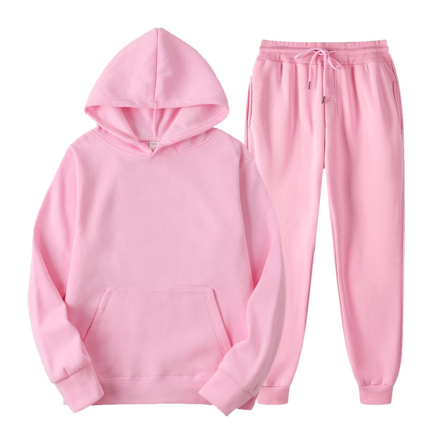 Cozy women's two-piece jogging set, ultimate comfort and stylish look for loungewear.