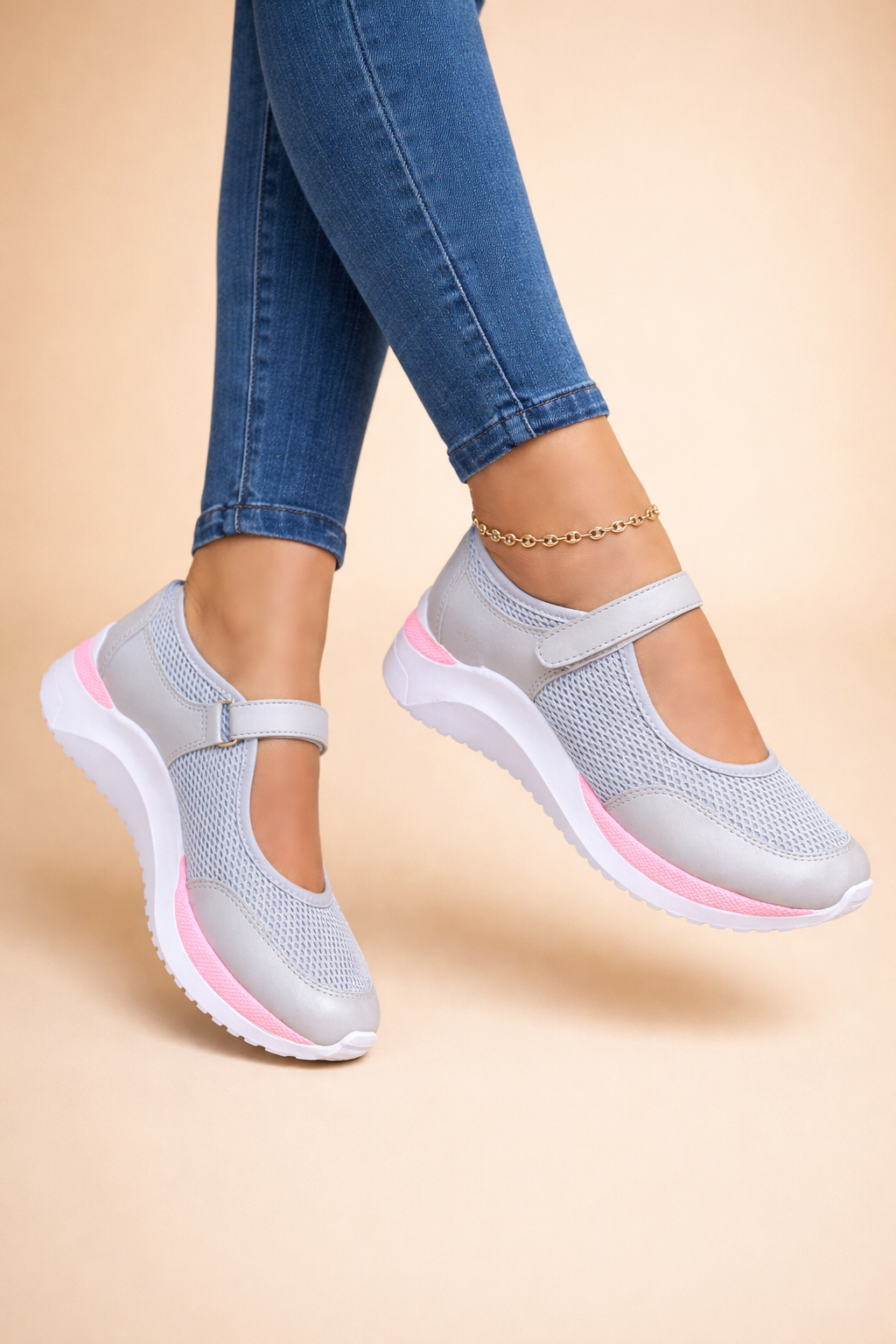 Stylish Mary Jane sneakers for women, offering superior comfort and all-day support for active lifestyles.
