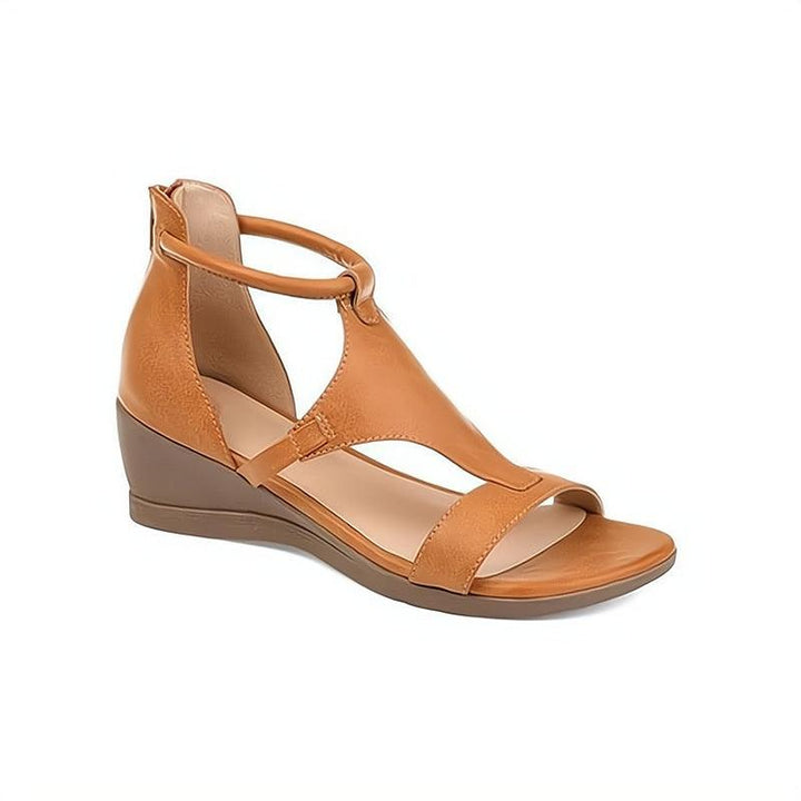 Casual women's wedge sandals, minimalist aesthetics, perfect blend of comfort and style