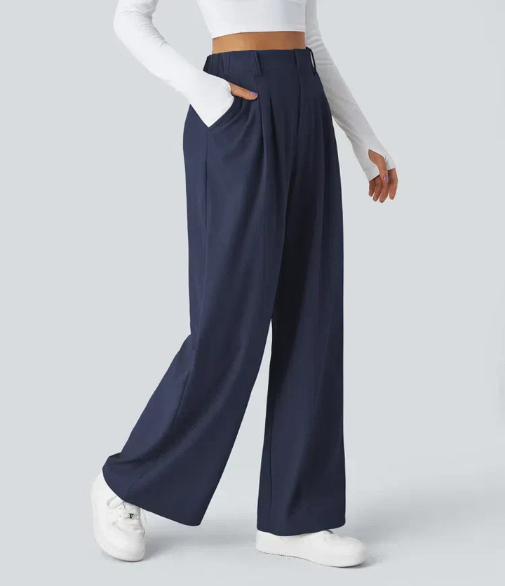 Women's comfortable stretch trousers, ideal for flexible style & all-day wear. Soft, versatile women's pants.