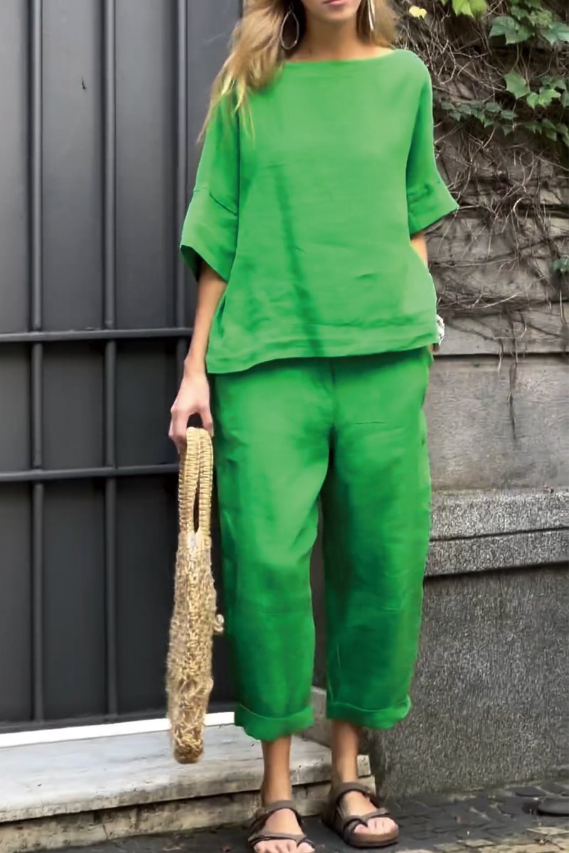 Women's comfortable & stylish shirt and pants set, perfect for casual wear and everyday fashion.