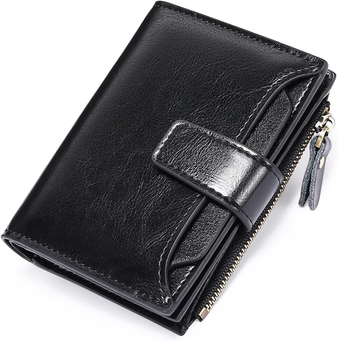 A secure choice: women's RFID blocking leather wallet. Keeps cards, cash, and coins neatly organized.