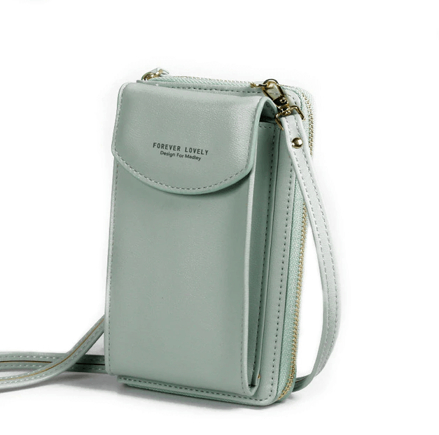 Trendy women's compact PU leather handbag, can be worn as a shoulder or crossbody, adjustable strap.