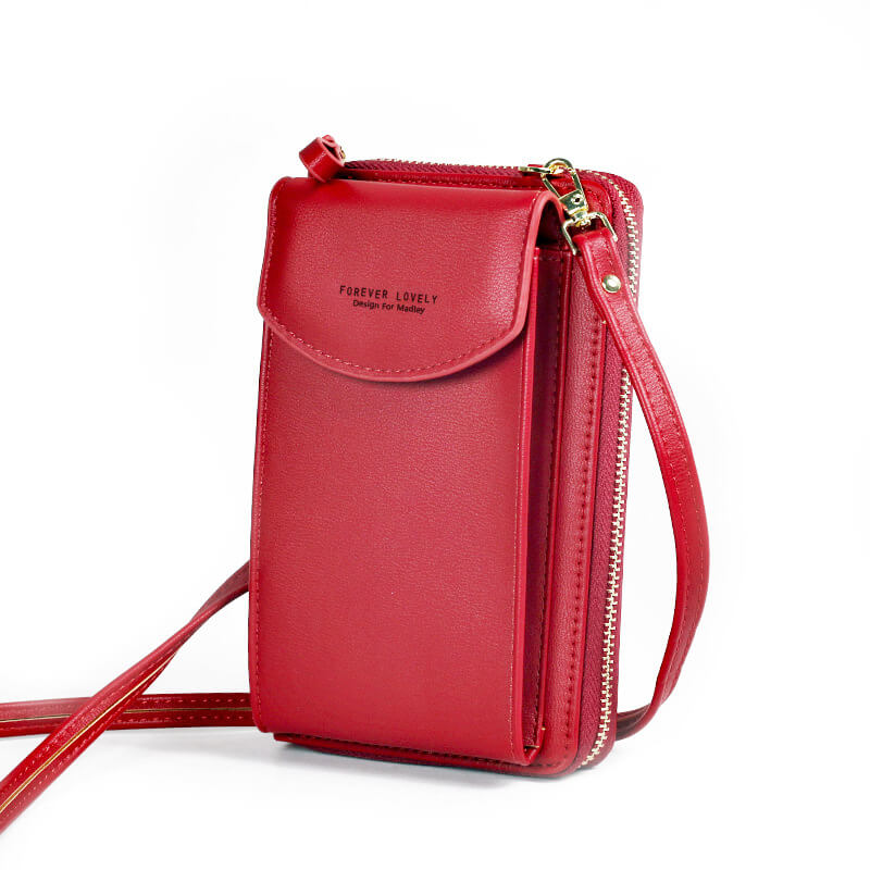 Stylish women's PU leather shoulder bag, compact design, adjustable strap, versatile fashion accessory.