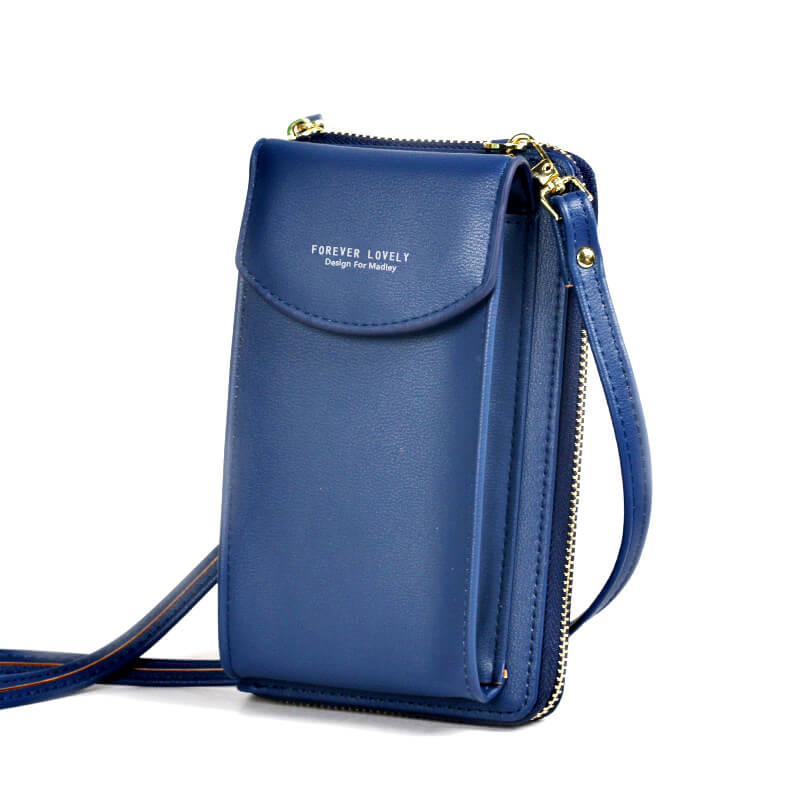 Functional women's compact PU leather shoulder bag, secure & fashionable, with an adjustable strap.