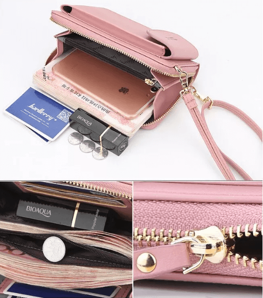 Fashionable women's PU leather compact bag with adjustable strap, suitable for any outfit.