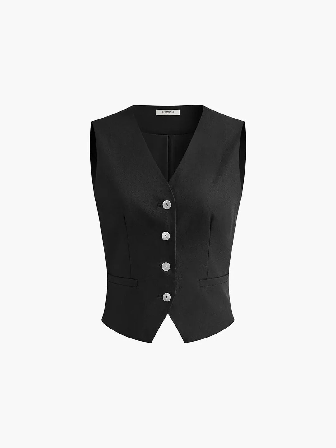 Women's chic cotton linen two-piece summer set: relaxed waistcoat & wide-leg pants offering casual comfort.