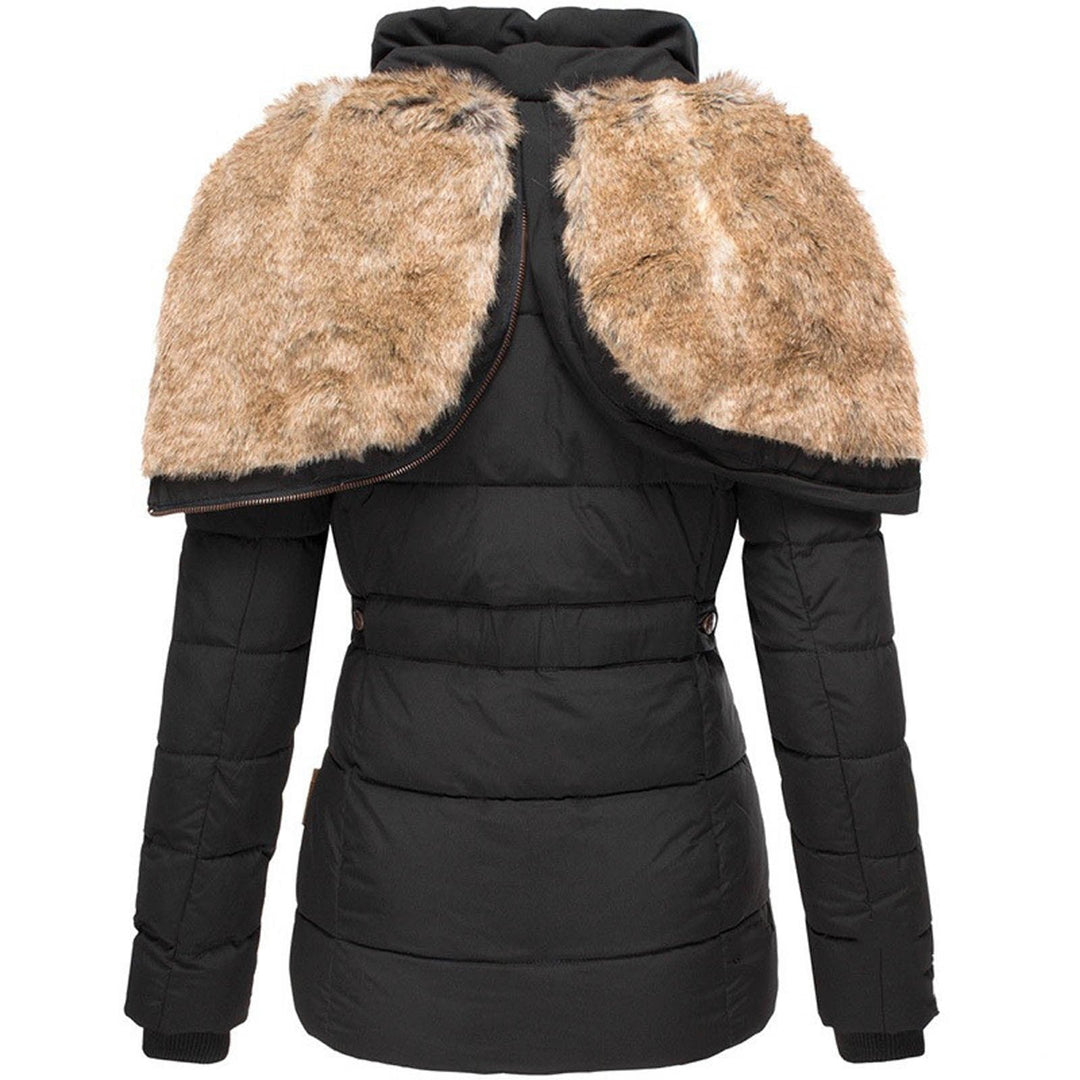 Warm women's winter puffer jacket, designed for ultimate cold weather protection. Insulated, stylish & cozy.
