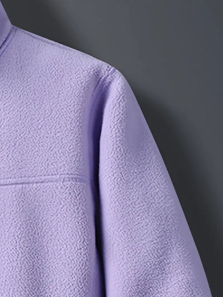 Stylish women's reversible winter jacket, zip-up design, perfect blend of fashion & warmth for fall.