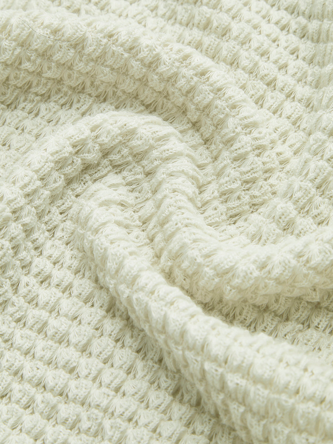 Unmatched comfort in this women's waffle knit long sleeve top. A cozy essential for casual and winter outfits.