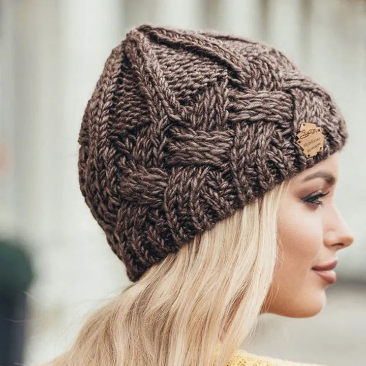 Elena women's knitted winter hat, soft, cozy, and warm, ideal for stylish cold weather protection.