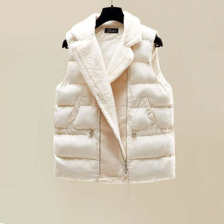Stylish women's relaxed fit 3-piece winter lounge set. Includes a cozy sweater, vest, and warm pants.