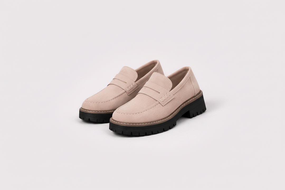 Comfortable women's slip-on chunky loafers, ideal for everyday wear. Modern platform design for stylish steps.