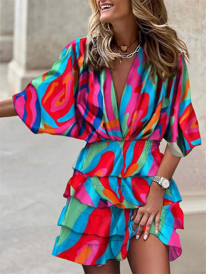 Stylish long sleeve maxi dress for women, a comfortable and flowy option for elegant summer, beach, or casual wear.
